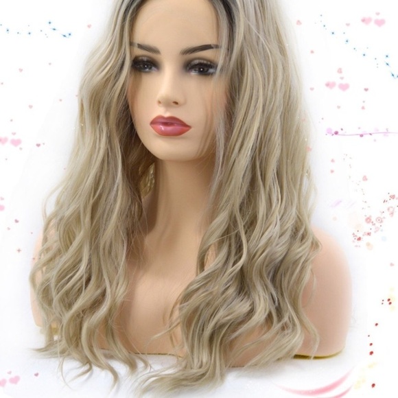 ?Tiffani 18”   Blonde & Dark Roots Wavy bob Wig? main image 5